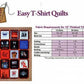 Easy T-Shirt Quilts # QPTSQ