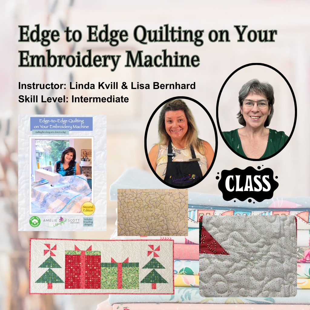 Edge to Edge Quilting on Your  Embroidery Machine - Feb 27 @10am