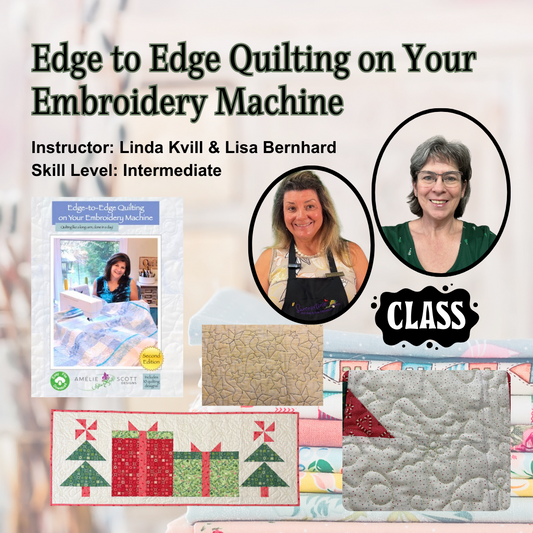 Edge to Edge Quilting on Your  Embroidery Machine - Feb 27 @10am