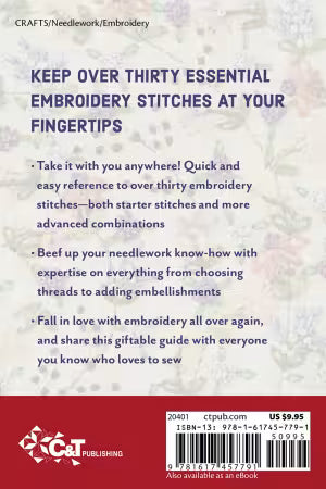 Embroidery Stitching Handy Pocket Guide - 20401