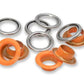 Eyelet w/washer 11mm -  Orange - 20 pc - 542546