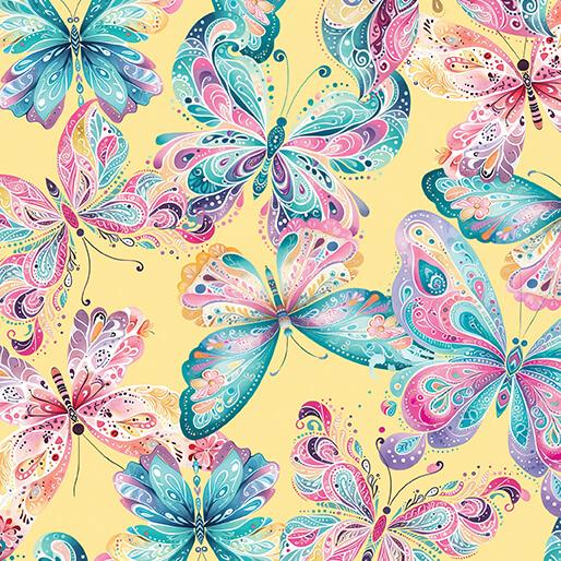 Faith & Grace - Dreamy Butterfly - Yellow - 15236-33