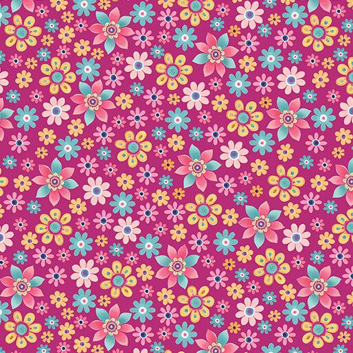 Faith & Grace - Tiny Flower Garden - Dark Pink - 15238-22