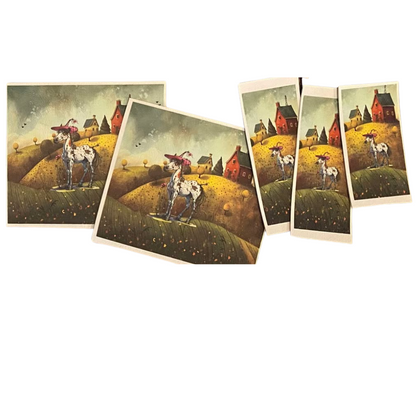 Fancy Farm Animals Gift Card & Chapstick Holder - Happy Horse