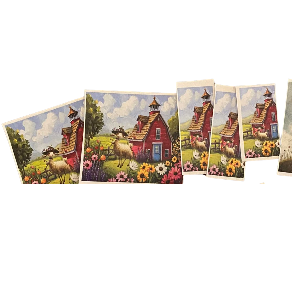 Fancy Farm Animals Gift Card & Chapstick Holder - Sheepish