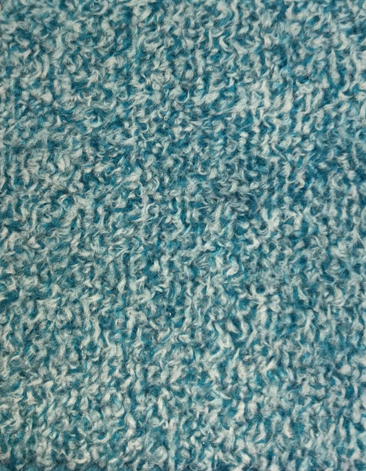 Fireside Textures - 60" - Two Tone Turqoise/White - 9002-21026