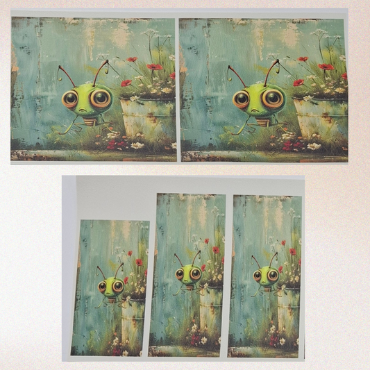 Flower Bugs Chapstick/Gift Card - Green Bug