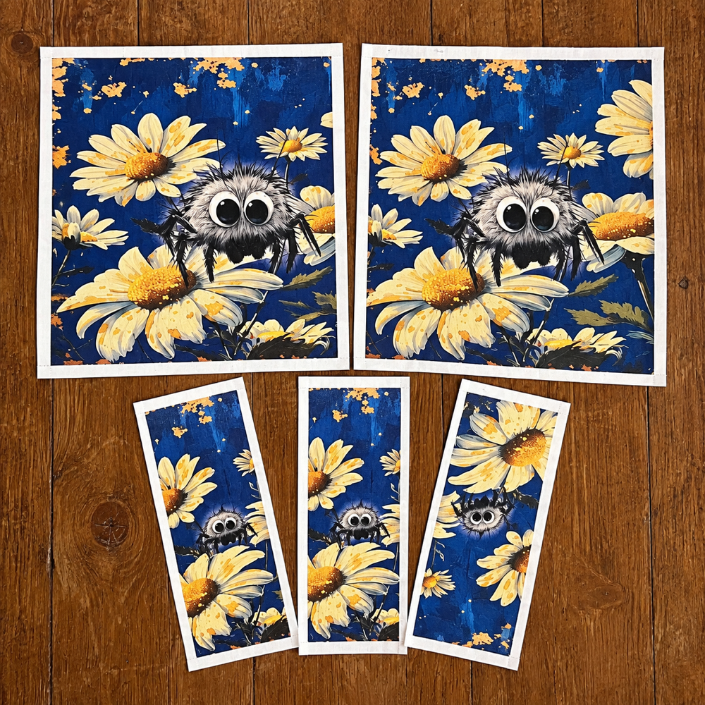 Flower Bugs Chapstick Gift Card - Blue Spider