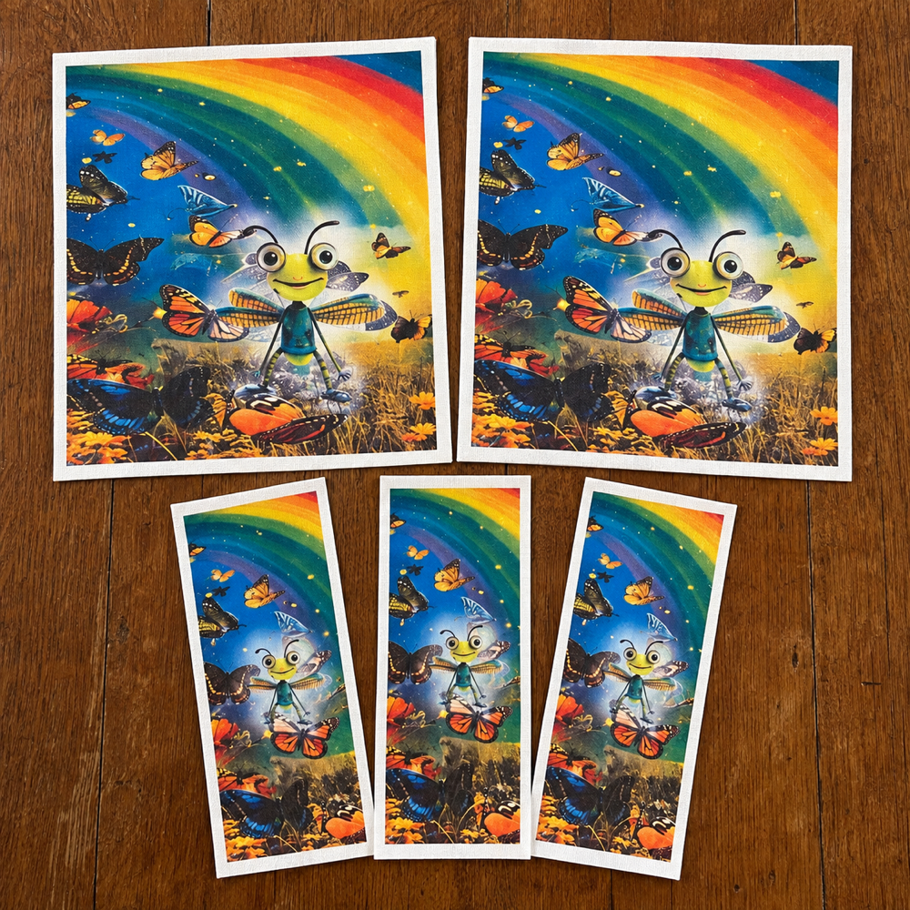 Flower Bugs Chapstick Gift Card - Rainbow