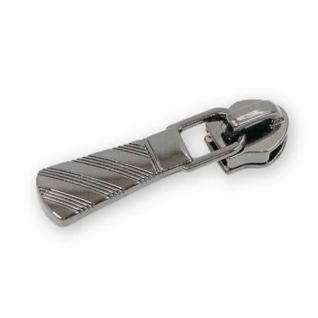 Four 5 Necktie Zipper Pulls Gunmetal # STS263B