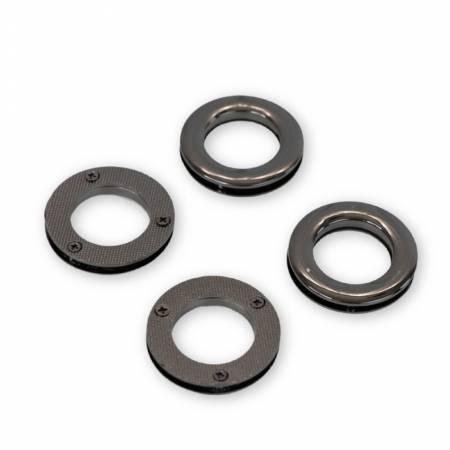 Four Screw Together Grommets 1" Gunmetal # STS228B