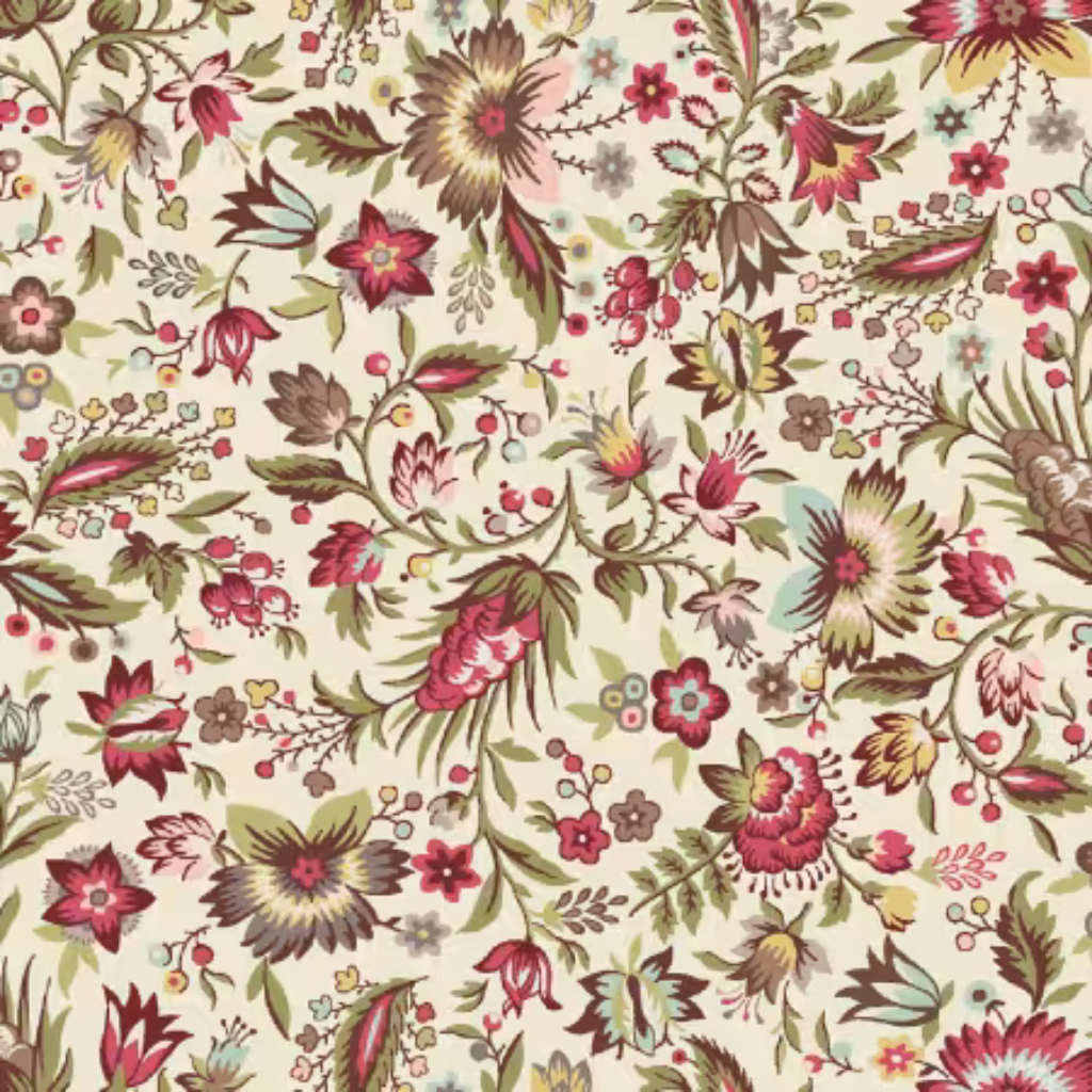French Market - Cream Floral # 11040-E