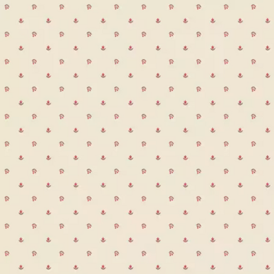 French Market - Cream Flower Dot # 11044-E