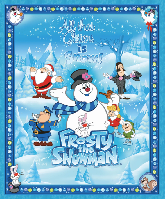 Frosty The Snowman - Panel - Aqua - 15442-80