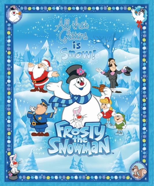 Frosty The Snowman - Panel - Aqua - 15442-80
