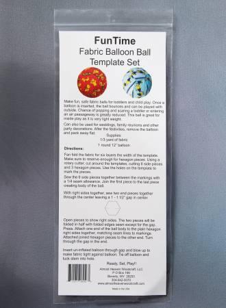 Fun Time 10in-Fabric Covered Balloon Ball Template Setin # FT10INBALL