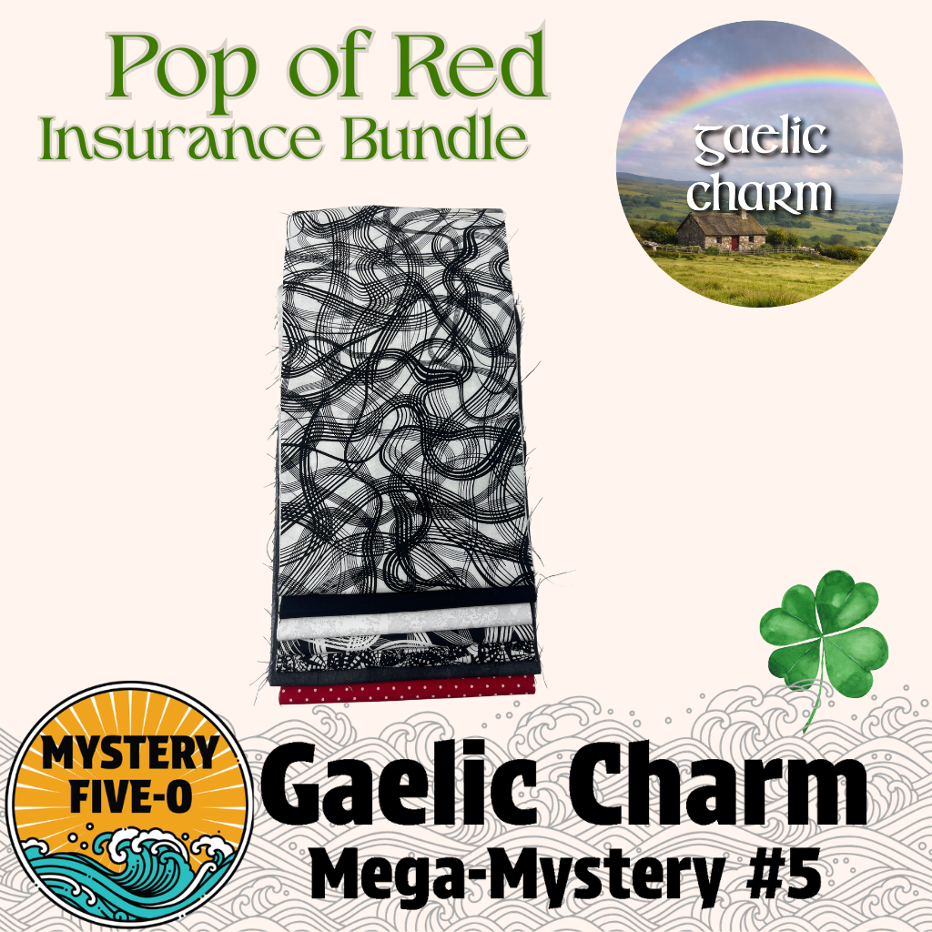 Gaelic Charm  - Pop Of Red  -  Insurance Bundle - Mystery Five-0