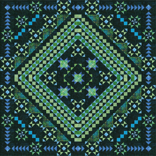 Grandma's Garden Dark - Block of the Month - Full Kit Deposit