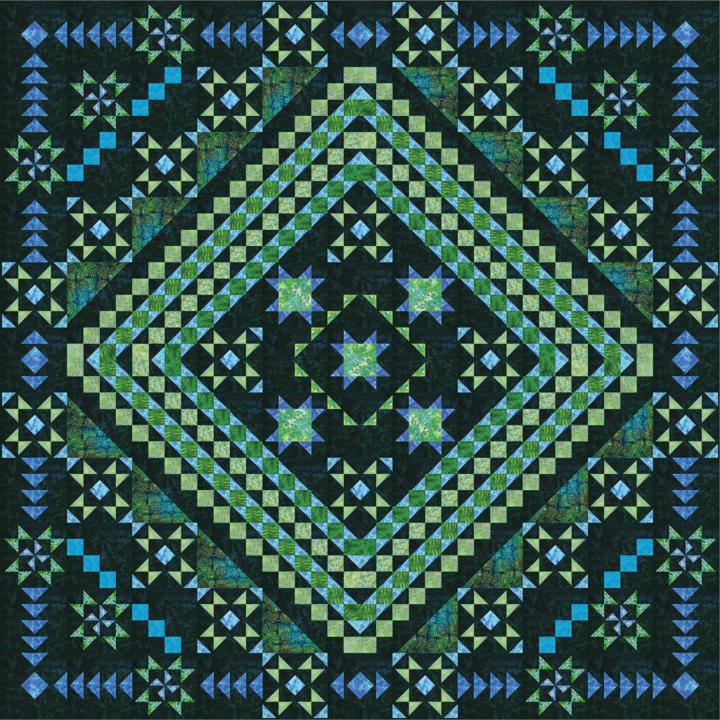 Grandma's Garden Dark - Block of the Month - Registration