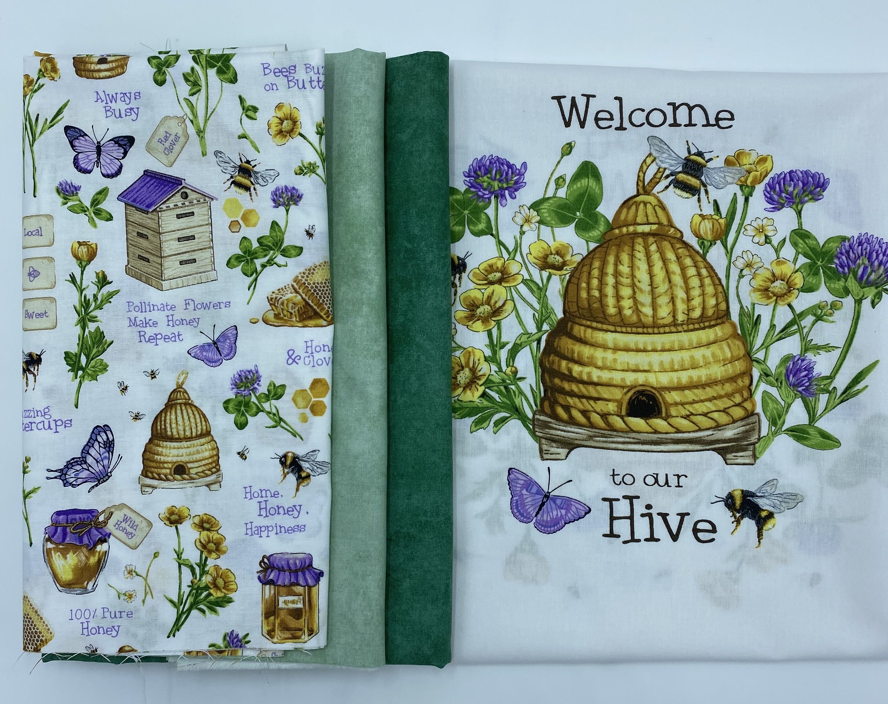 Green Leaf Honey Bee Placemats