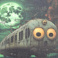Halloween Train Gift Card & Chapstick - Ghastly Green