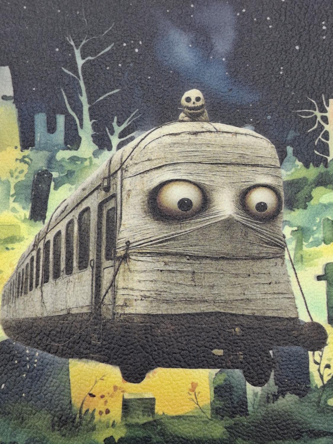 Halloween Train Gift Card & Chapstick - Graveyard Zombie