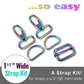 Hardware Kit/Strap Kit for 1.5" wide strap - EBKIT-507-IRI