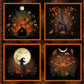 Harvest Haunt - Black Harvest Haunt Block Panel 36 Inch - BQ4815B-99