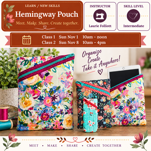 Hemingway Pouch - Starts Sun Nov 01 @10am