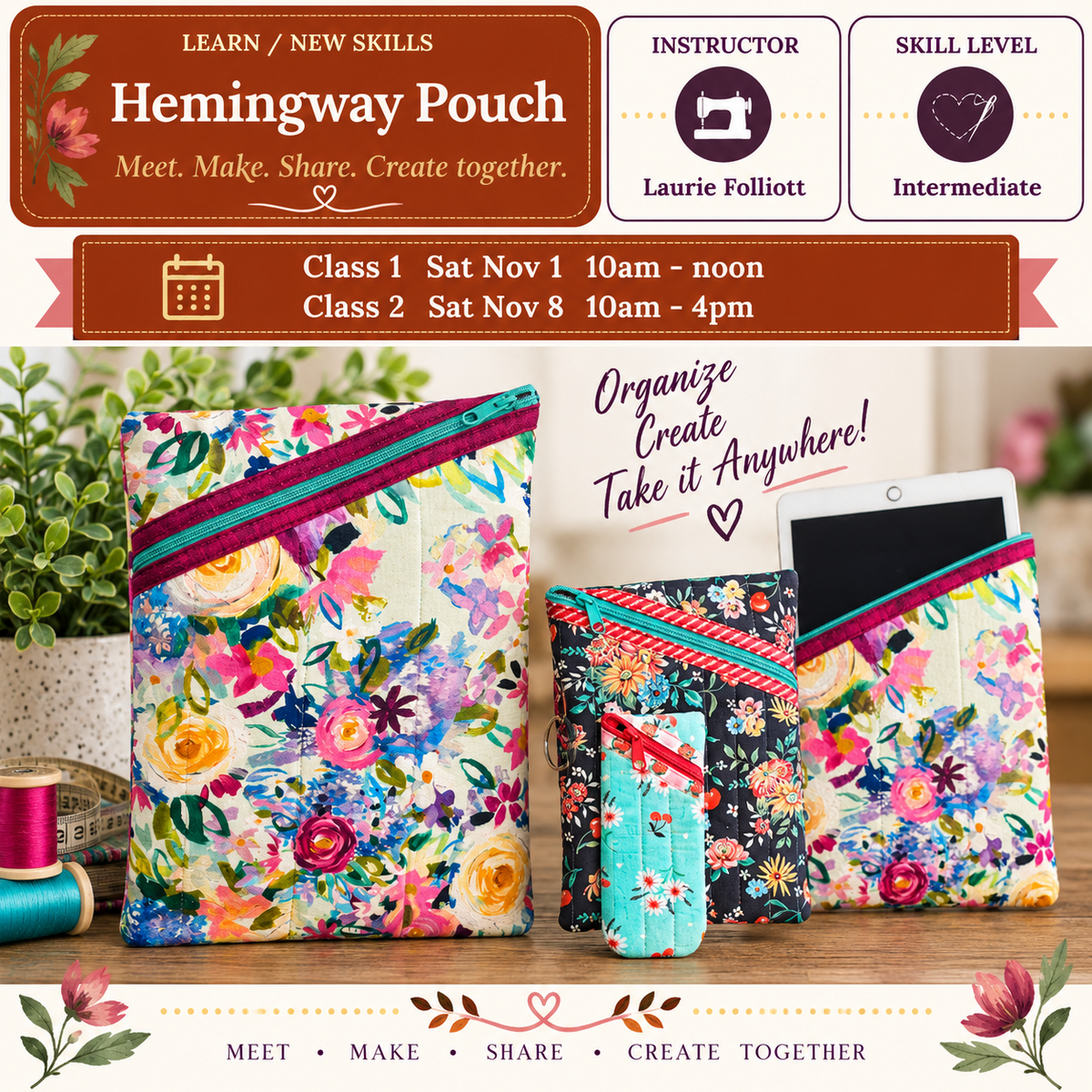 Hemingway Pouch - Starts Sun Nov 01 @10am