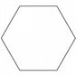 Hexagon Template - 1"  THEX1
