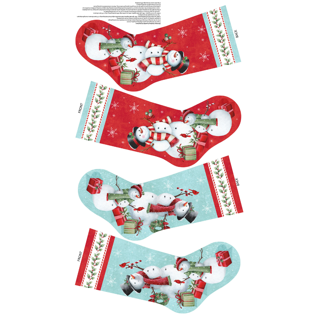 Holly Jolly -  Stocking Panel - White Multi - 28820-10