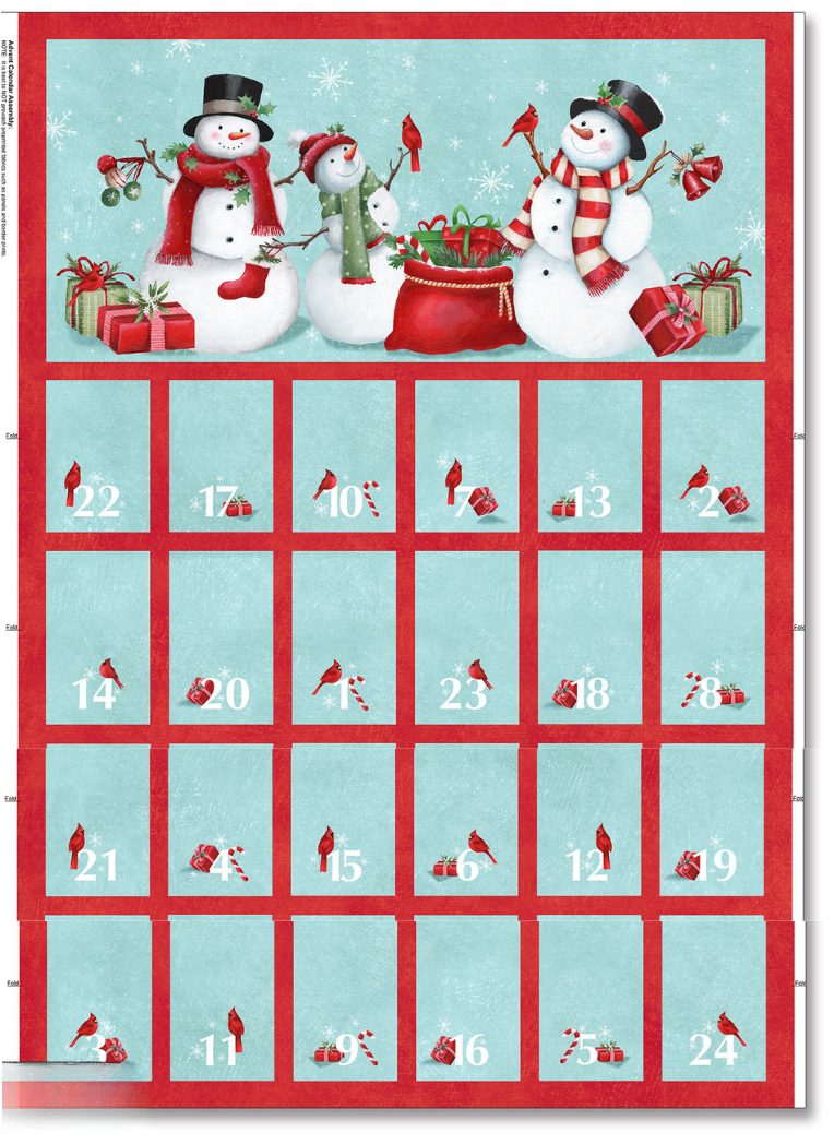 Holly Jolly - Advent Panel  -   28819-64