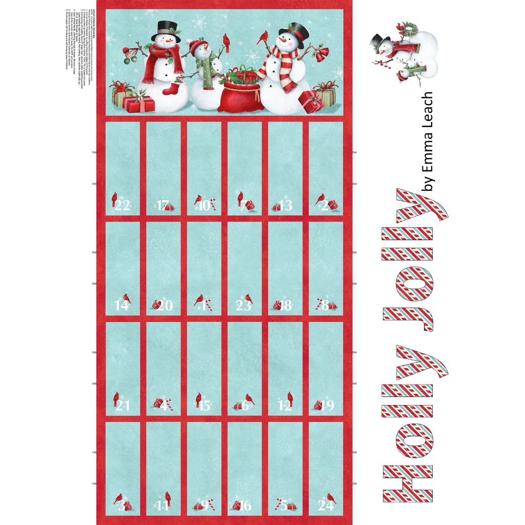 Holly Jolly - Advent Panel  -   28819-64