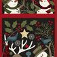 Holly Jolly Flannel - Black Snowmen Panel 27in # F10890M-J