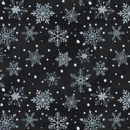 Hollyville Manor - Deep Navy Snowflake-Dark # 3518-77