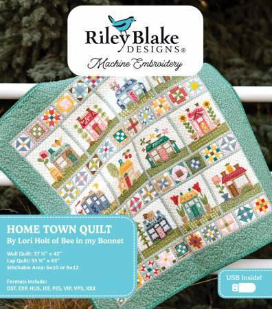 Home Town Quilt Projects - Machine Embroidery USB # ME018HTQ24R1