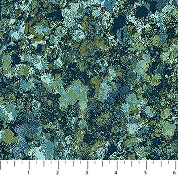 Imprint Flannel - Texture - Dark Blue Teal - F29214-48