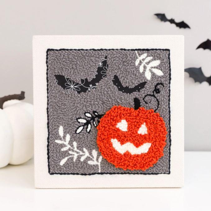 Jack-O-Lantern Jubilee Punch Needle Kit # KPNK1024