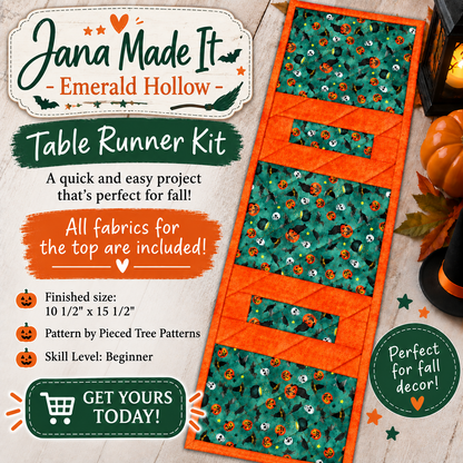 Jana Made It - Emerald Hollow - Table Runner Kit
