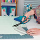 Perfect Scissors Dark Teal 8-1/2in Bent Handle Micro-Serrated Non-Slip Blade # KKB032