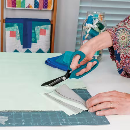 Perfect Scissors Dark Teal 8-1/2in Bent Handle Micro-Serrated Non-Slip Blade # KKB032