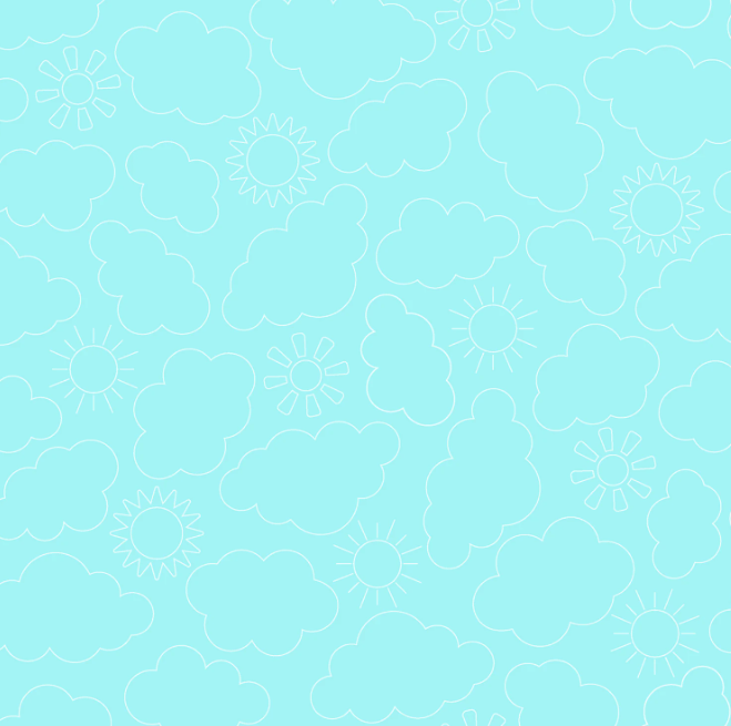 Kimberbell - Aqua Blue Sunny Skies - 11077-Q