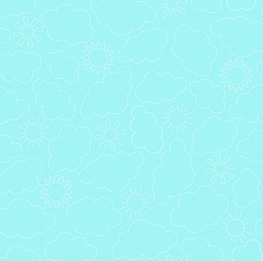 Kimberbell - Aqua Blue Sunny Skies - 11077-Q