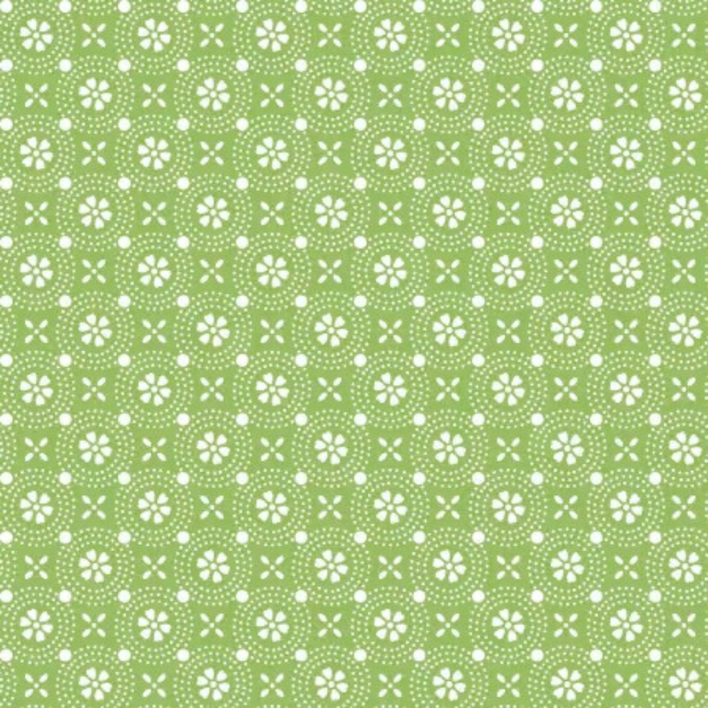 Kimberbell - Green Dotted Circles - 8241-GW