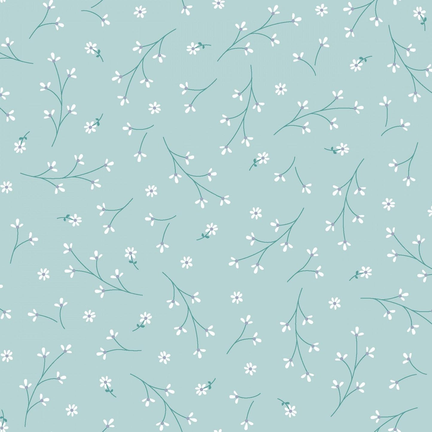 Kimberbell Basic - Aqua - Pretty Petals - 8260-Q