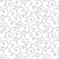 Kimberbell Basics - White/Grey Scroll # 8243M-WK