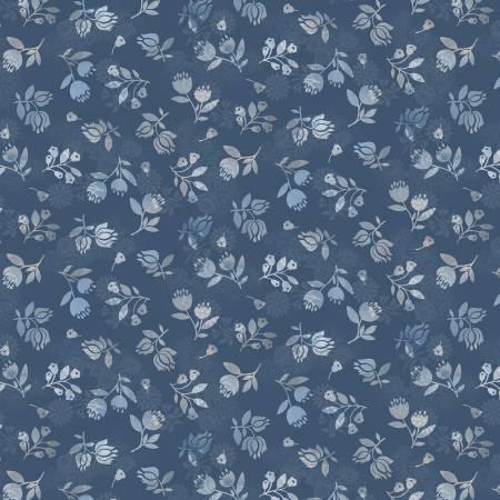 Kindly, Yours - Medium Denim Shaded Flowers 5.2 Inch # 9004S-71