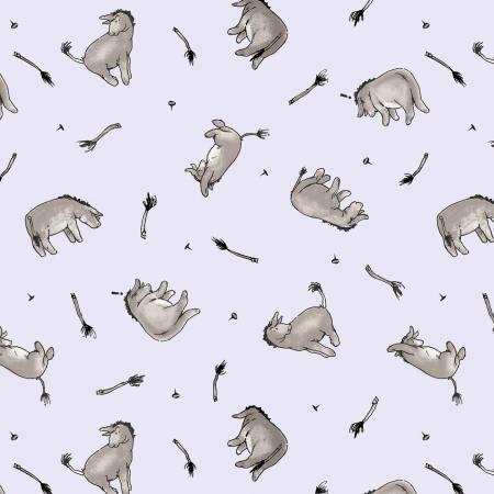 Light Purple Donkeys Winnie The Pooh Minky 60 in # 8768MK-50