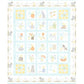 Little Chicks Flannel Panel - Aqua - MASF10560-Q